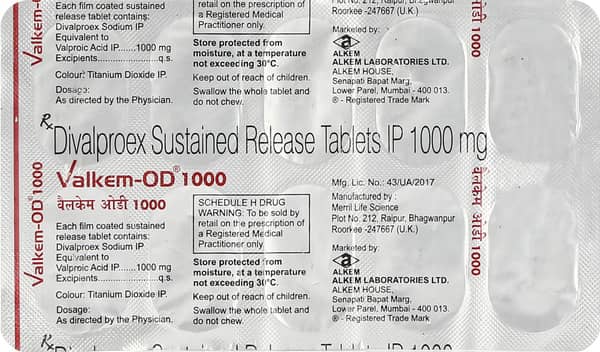 Valkem Od 1gm Strip Of 10 Tablets