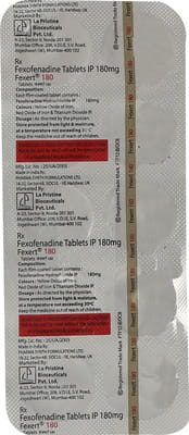 Fexert 180mg Strip Of 10 Tablets