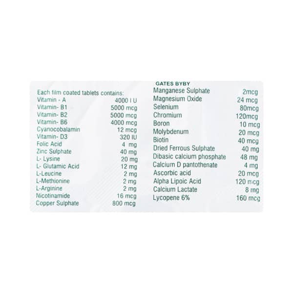 Bymultiti Gold Strip Of 10 Tablets