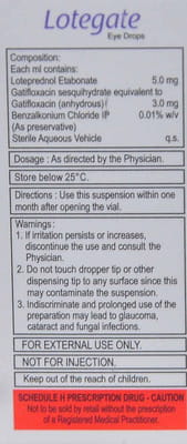 Lotegate Bottle Of 5ml Eye Drops
