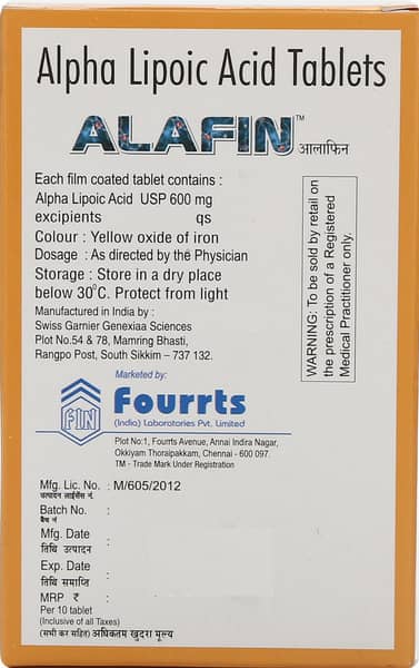 Alafin 600mg Strip Of 10 Tablets