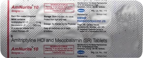 Amnurite 10mg Strip Of 10 Tablets