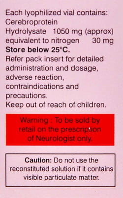 Cognistar 30mg Dry Vial Of 1 Powder For Injection