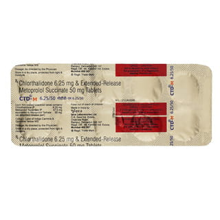 Ctd M 6.25/50Mg Strip Of 10 Tablets