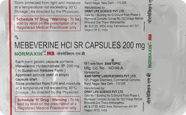 Normaxin Mb Strip Of 10 Capsules