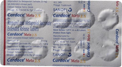 Cardace Meto 2.5mg Strip Of 10 Tablets