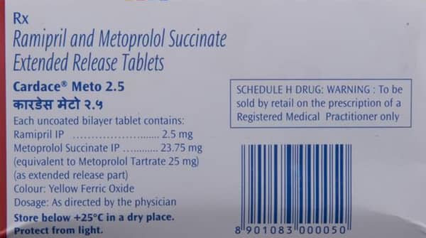 Cardace Meto 2.5 Tablet