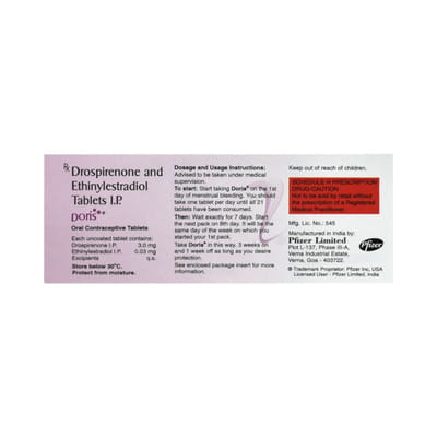 Doris Strip Of 21 Tablets