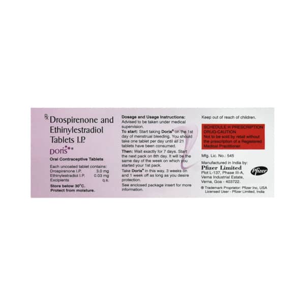 Doris Strip Of 21 Tablets