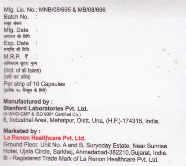 Eiref Strip Of 10 Capsules