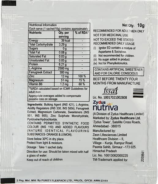 Ignitor Ed Sach 10Gm