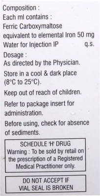 Ferium 500mg Vial Of 10ml Injection