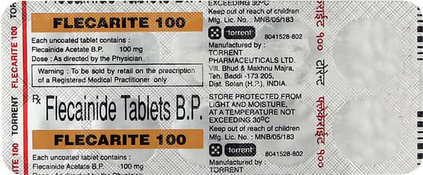 Flecarite 100mg Strip Of 10 Tablets