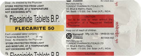 Flecarite 50mg Strip Of 10 Tablets