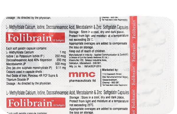 Folibrain Strip Of 10 Capsules