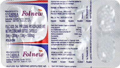 Folnew Strip Of 10 Capsules