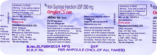 Orofer S 200 Injection