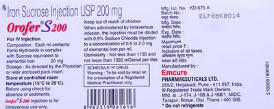 Orofer S 200mg Ampoule Of 10ml Injection