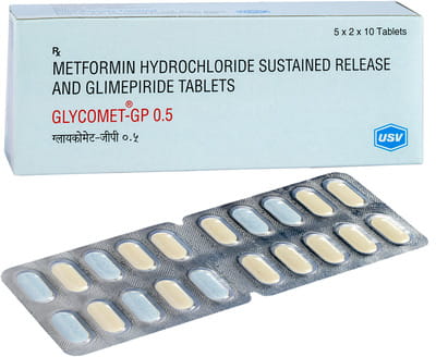 Glycomet Gp 0.5mg Strip Of 10 Tablets