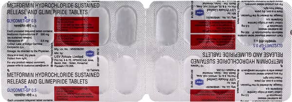 ग्लैकोमेट जि पि 0.5 टैबलेट