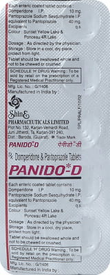 Panido D Strip Of 10 Tablets