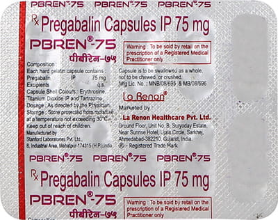 Pbren 75mg Strip Of 10 Capsules