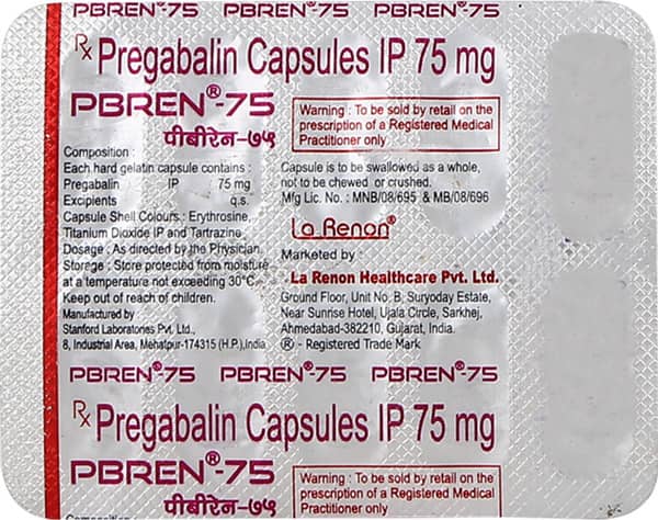 Pbren 75mg Strip Of 10 Capsules