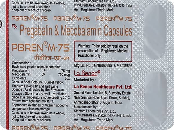 Pbren M 75Mg Strip Of 10 Capsules