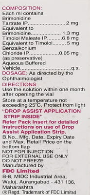 Iotim B Bottle Of 5ml Eye Drops