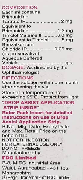 Iotim B Bottle Of 5ml Eye Drops