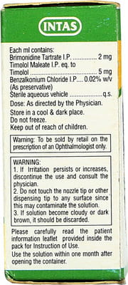 Brimotas T Bottle Of 5ml Eye Drops