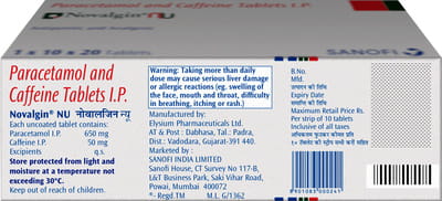 Novalgin Nu Strip Of 10 Tablet