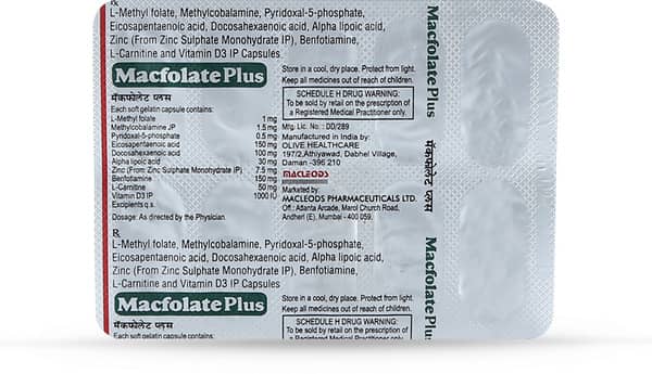 Macfolate Plus Strip Of 10 Capsules