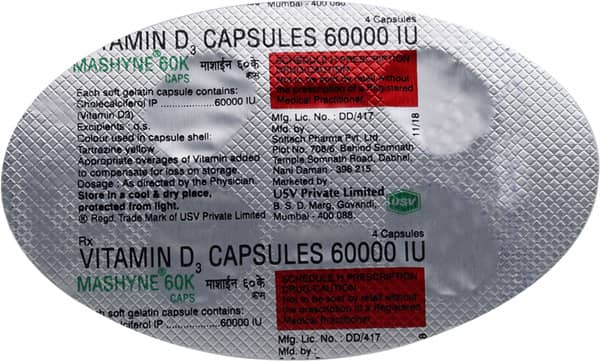 Mashyne 60k Strip Of 4 Softgel Capsules