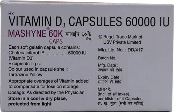 Mashyne 60k Strip Of 4 Softgel Capsules