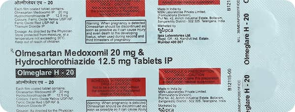 Olmeglare H 20Mg Tablet