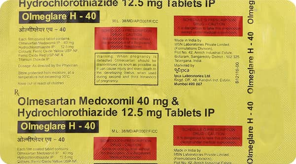 Olmeglare H 40Mg Tablet