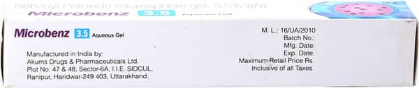 Microbenz 3.5% Tube Of 15gm Aqueous Gel