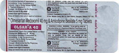 Olsar A 40mg Strip Of 10 Tablets