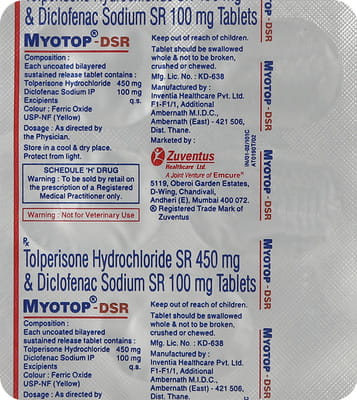 Myotop Dsr Strip Of 5 Tablets