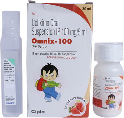 Omnix 100mg Strawberry Flavour Bottle Of 30ml Dry Syrup