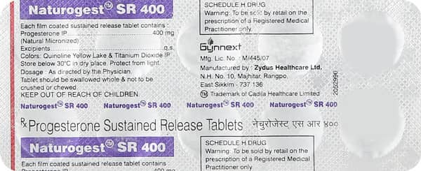 Naturogest Sr 400mg Strip Of 10 Tablets