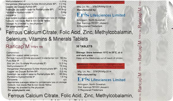 Raricap M Strip Of 30 Tablets