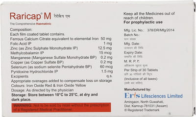 Raricap M Strip Of 30 Tablets