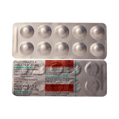 Oropraz 20mg Strip Of 10 Tablets
