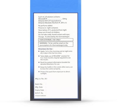 Regaine 5% Bottle Of 60ml Solution