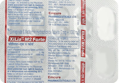 Xilia M2 Forte Strip Of 10 Tablets