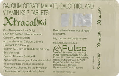 Xtracal K2 Strip Of 10 Tablets