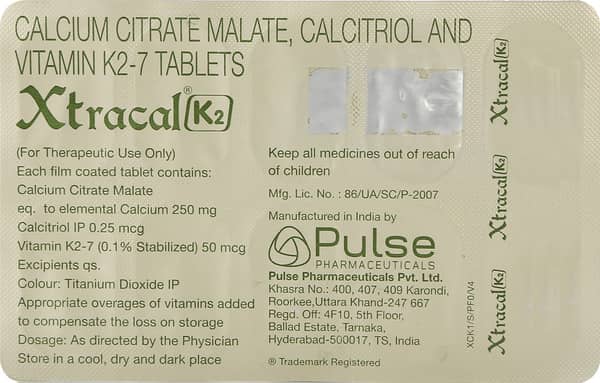 Xtracal K2 Strip Of 10 Tablets