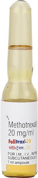 Folitrax 20mg Ampoule Of 1ml Injection